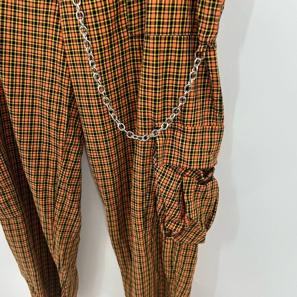 The Ragged Priest plaid print utility cargo pant - Picture 4 of 9